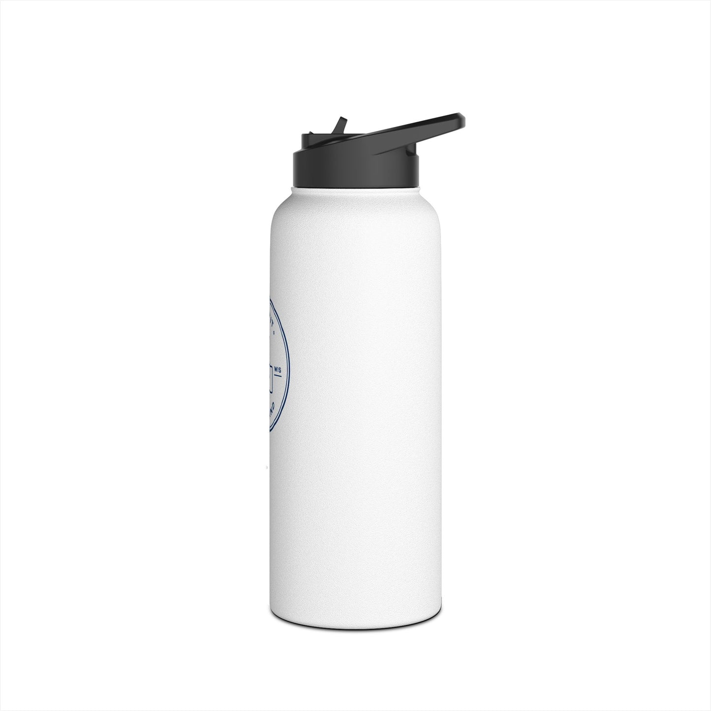 Badge Logo Stainless Steel Water Bottle, Standard Lid