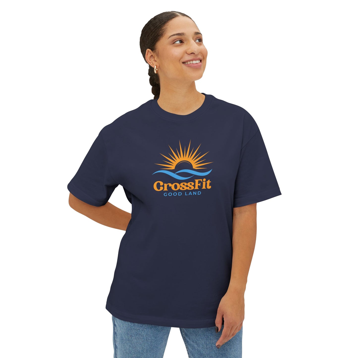 Sunrise Over Water - Unisex Oversized Boxy Tee