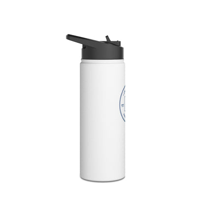Badge Logo Stainless Steel Water Bottle, Standard Lid
