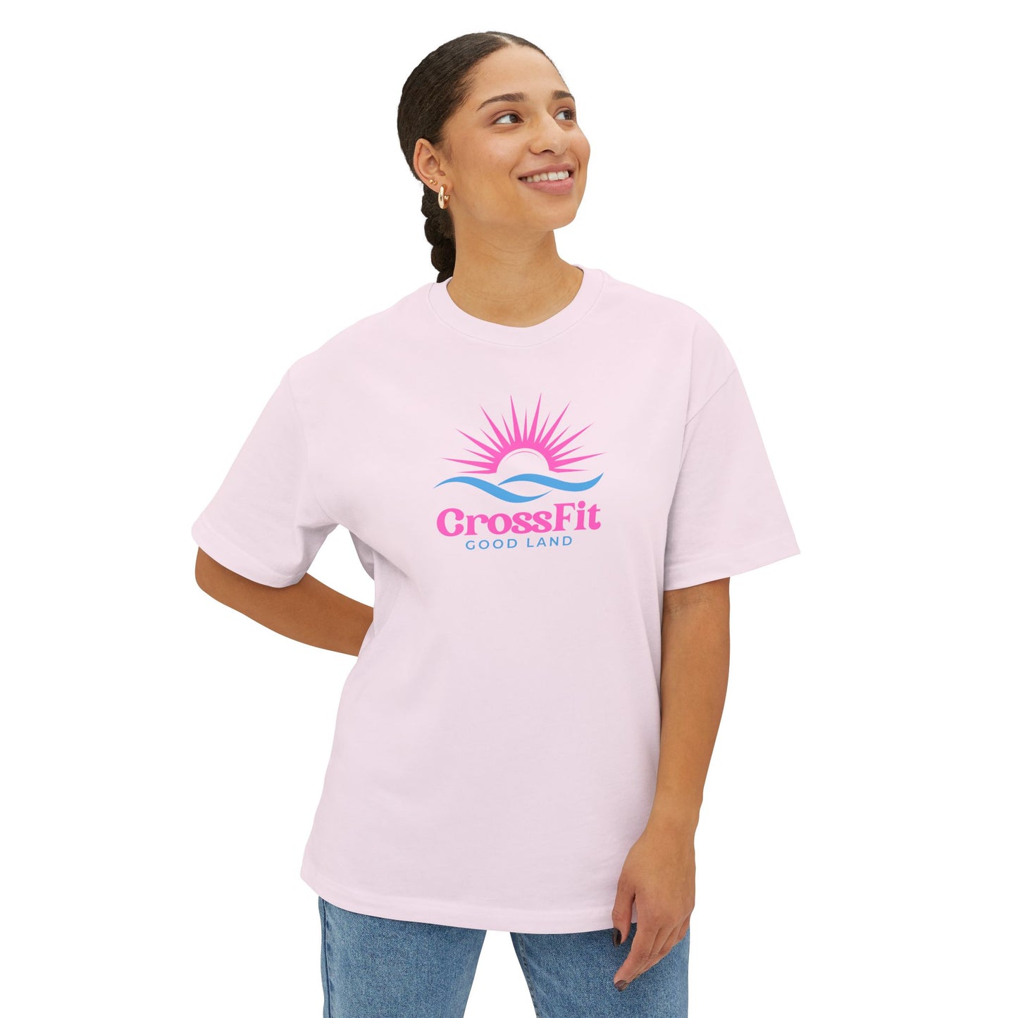 Sunrise Over Water - Unisex Oversized Boxy Tee