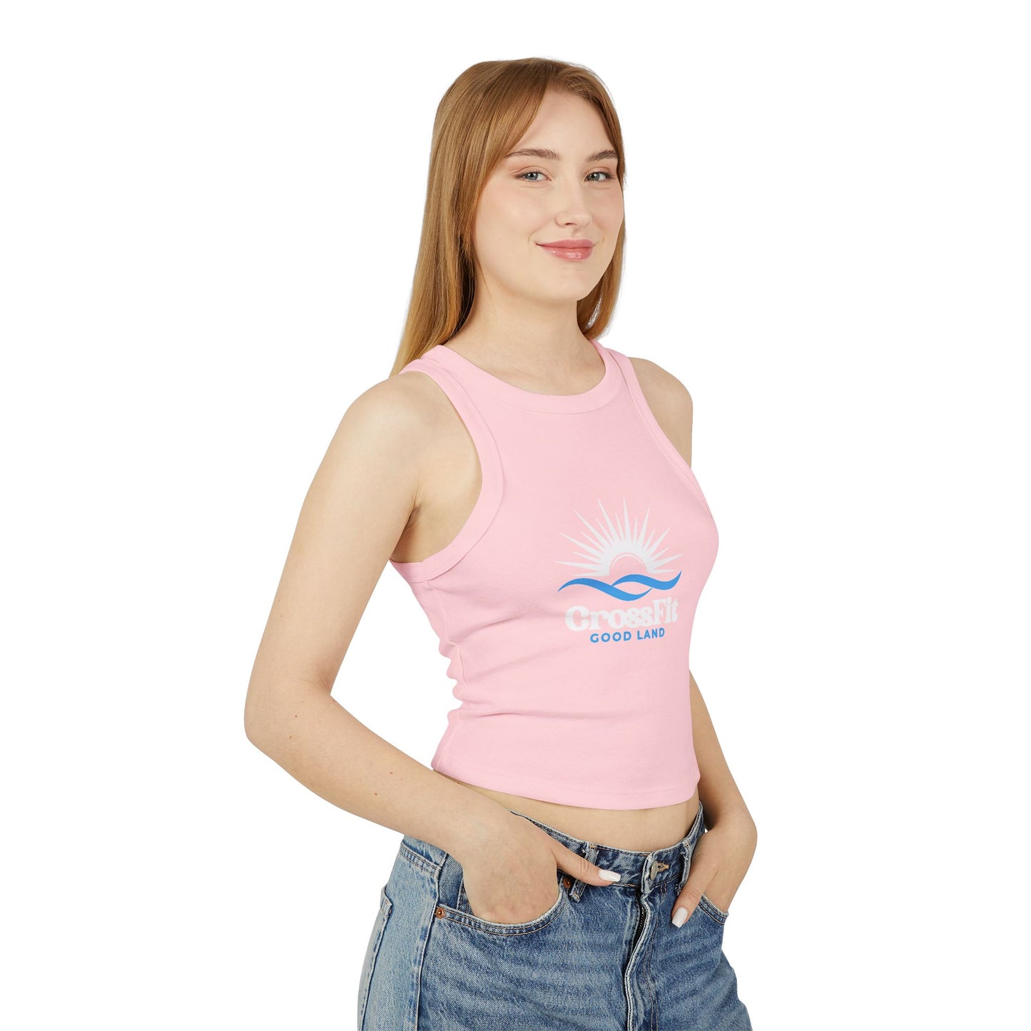 Sunrise Over Water - Women's Micro Rib Racer Tank Top