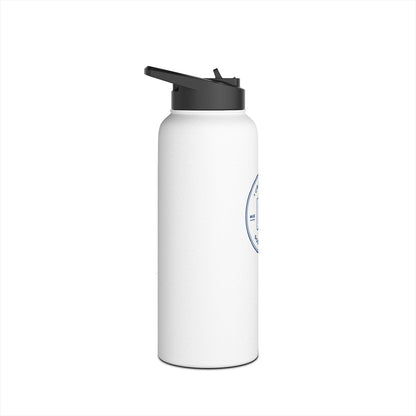 Badge Logo Stainless Steel Water Bottle, Standard Lid