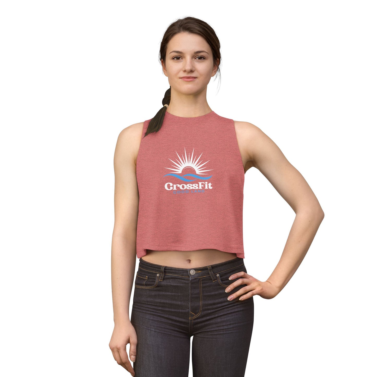 Sunrise Over Water - Women's Crop Top