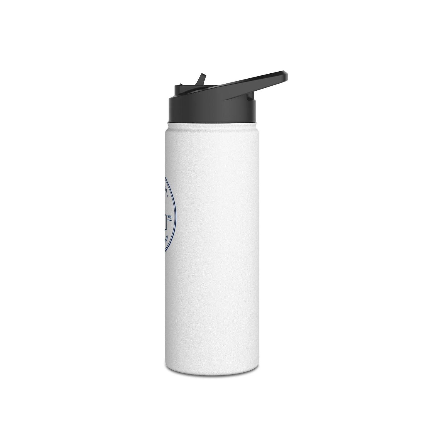 Badge Logo Stainless Steel Water Bottle, Standard Lid