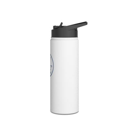 Badge Logo Stainless Steel Water Bottle, Standard Lid