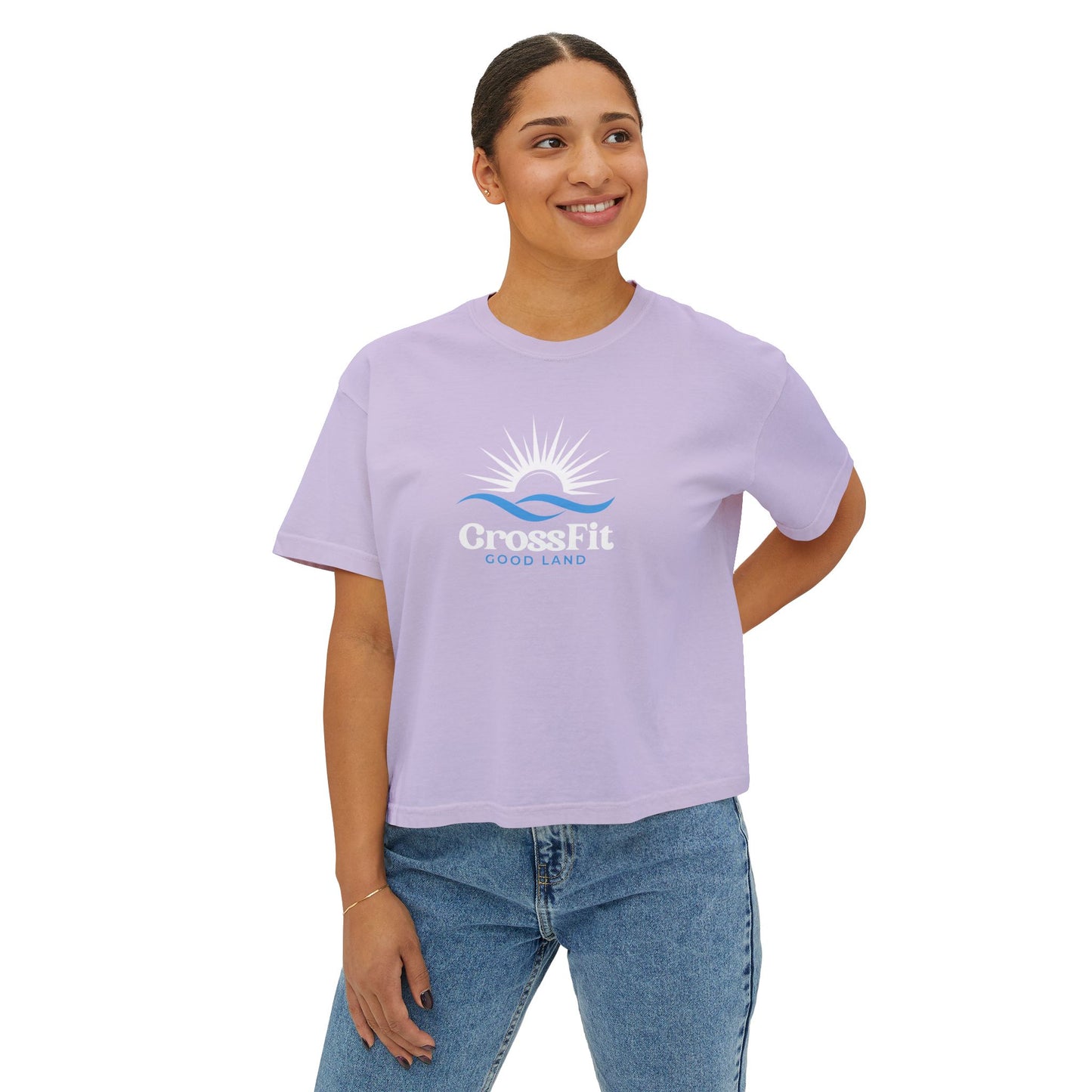 Sunrise Over Water - Women's Boxy Tee