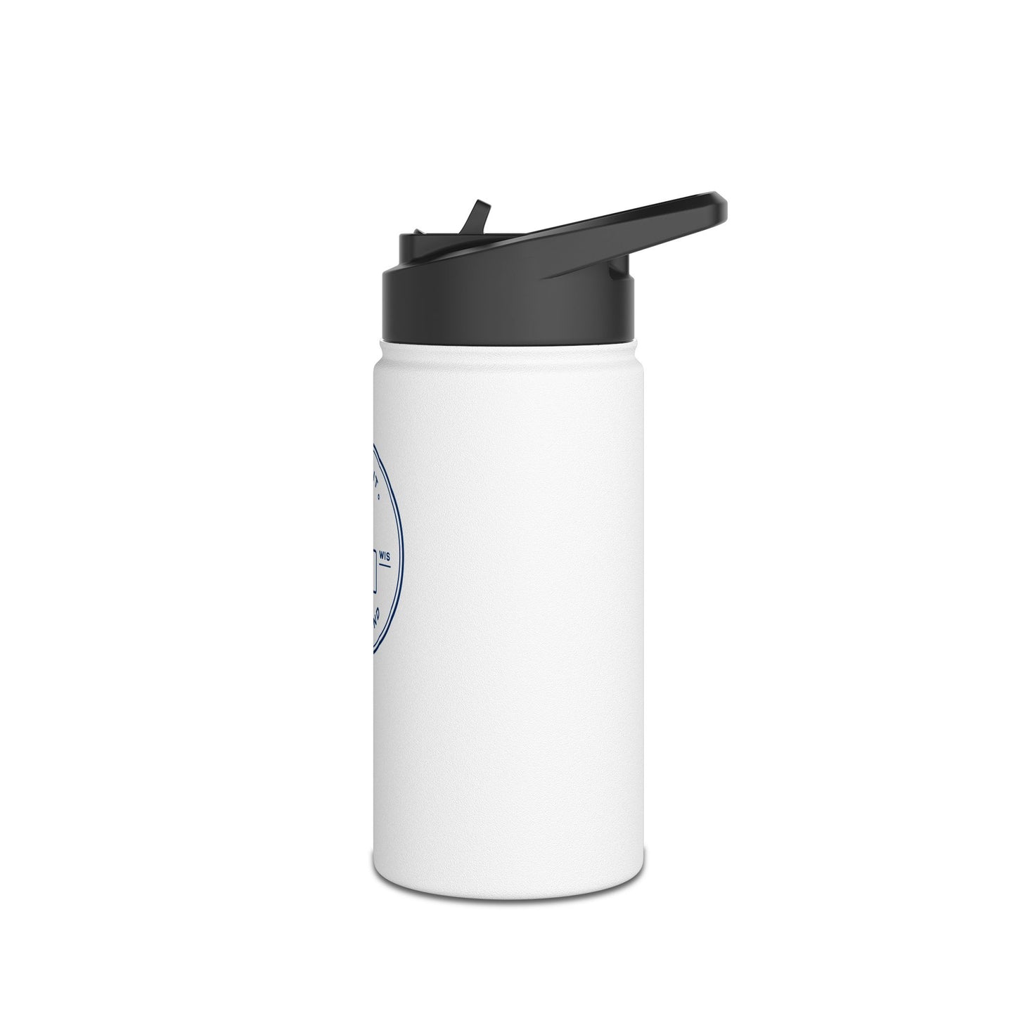 Badge Logo Stainless Steel Water Bottle, Standard Lid
