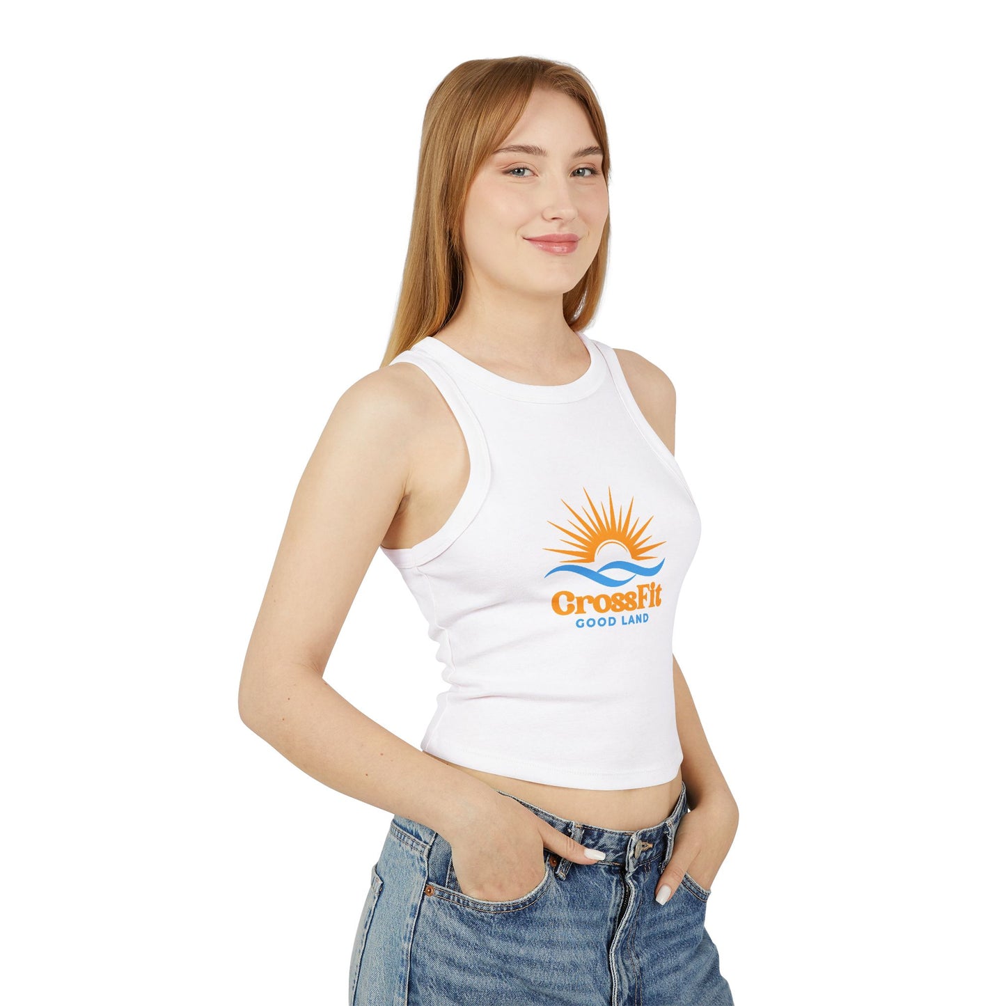 Sunrise Over Water - Women's Micro Rib Racer Tank Top