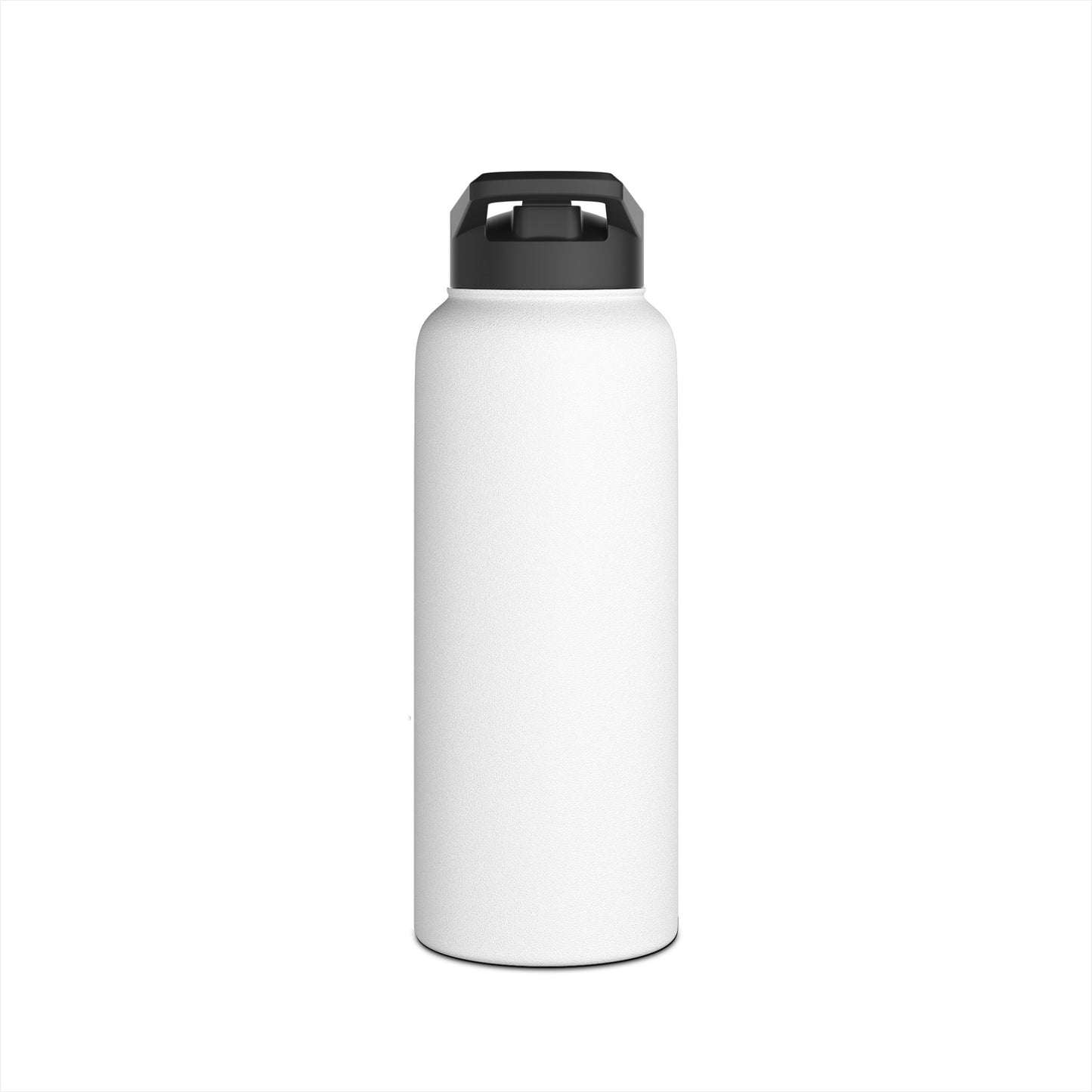 Badge Logo Stainless Steel Water Bottle, Standard Lid