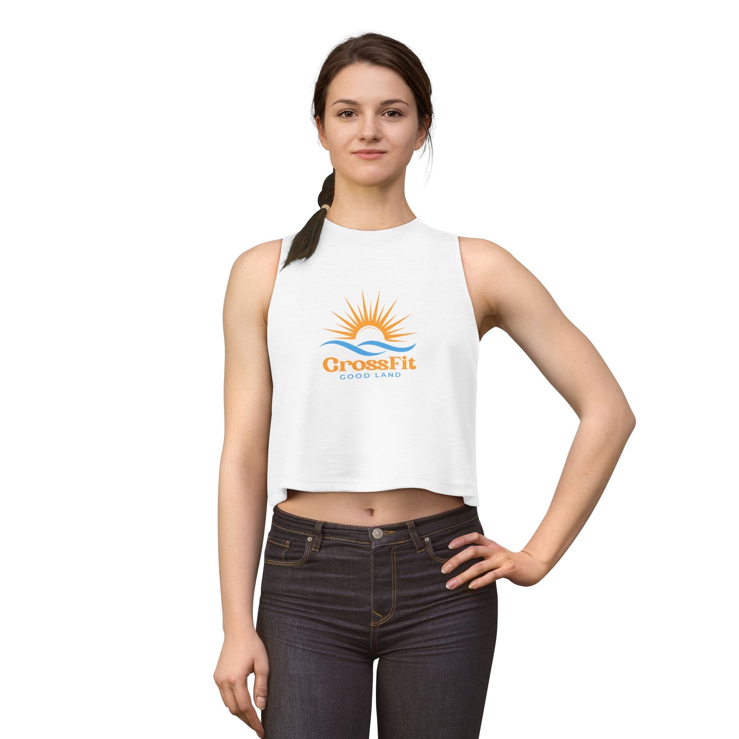 Sunrise Over Water - Women's Crop Top