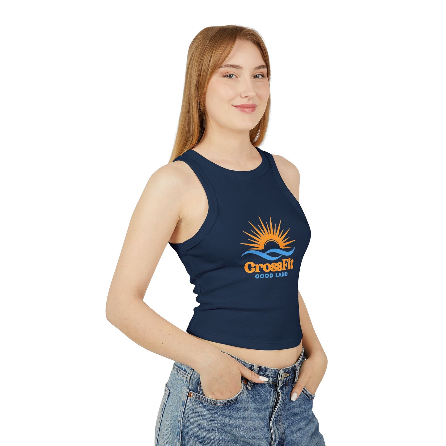 Sunrise Over Water - Women's Micro Rib Racer Tank Top